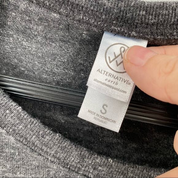 Alternative Apparel grey long sleeve top SMCA size small - Picture 4 of 6